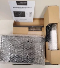 La Crosse Technology C85845-INT Weather Station, Wireless, Black (Open Box)