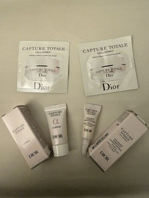 NIB Dior Capture Totale Travel Set Le Serum 5ml + Eye Cream 3ml + 2 Creme Sample