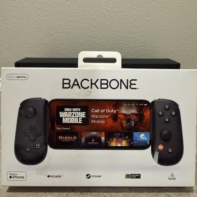 BACKBONE One - Gen 2 - Black - Lightning Port  Mobile Gaming Controller, Black