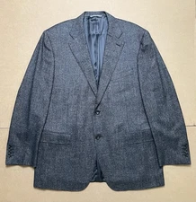 CANALI Men’s 44R Gray Check Wool Cashmere Sport Coat Blazer Italy