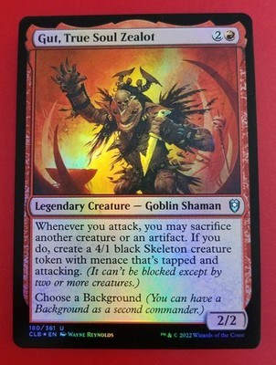 1x Gut, True Soul Zealot | FOIL | Battle for Baldur's Gate | MTG
