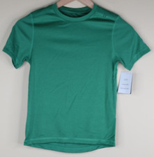 Champion Boys Athletic Short Sleeve Shirt Solid Green Size Small 6-7 