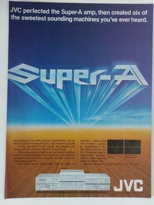 JVC Vintage Print Ad !! '' SUPER-A ''