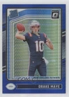 2024 Panini Donruss Optic Blue Hyper Prizm Drake Maye #229 Rookie RC