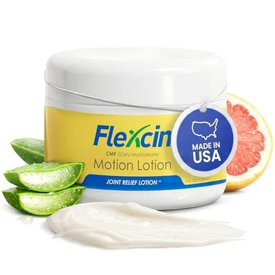 Flexcin Motion Lotion with CM8 - Joint & Muscle Therapy Cream for Back, Neck