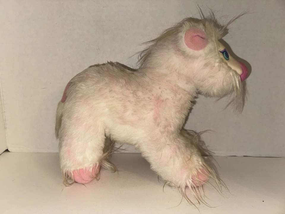 罕见复古 Wonder Whims Abracazabra 粉红色 Doug Henning 长毛绒 1985 HTF PET — 第 4/4 张图片