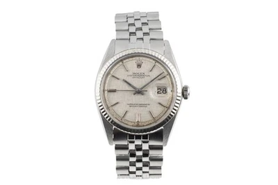 Rolex Datejust 36 Silver Lin Sigma Dial acier/or blanc automatique réf. 1603 - Photo 1/4