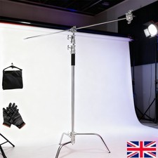 C-Stand Light Stand Photo Studio Boom Arm Heavy Duty 3.3m Stainless Steel Tripod