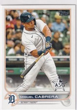 2022 TOPPS BASEBALL ** ASG FOIL RARE ** MIGUEL CABRERA DETROIT TIGERS - 301
