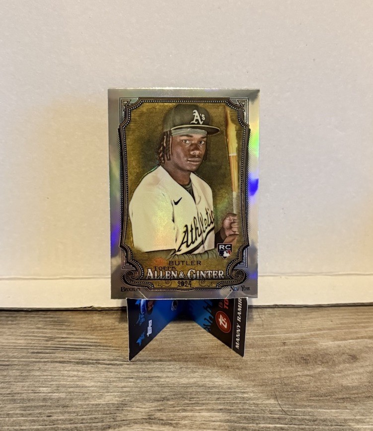 2024 Topps Allen & Ginter Chrome Refractor Lawrence Butler Athletics #57