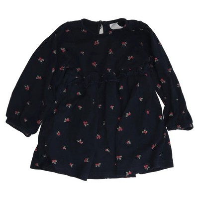 H&M, Kleid, Größe: 80, Blau/Mehrfarbig, Baumwolle, Sonstiges, Mädchen #9RK