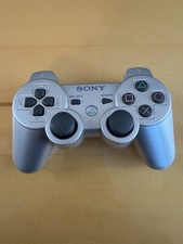 Sony Playstation 3 PS3 DualShock3 Sixaxis Controller Silver Genuine OEM - Tested