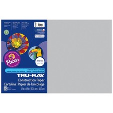 Tru-Ray Construction Paper 12x18" Gray