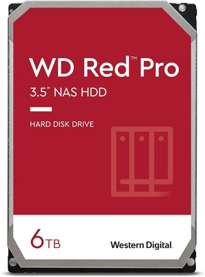 Western Digital Red Pro 6TB 3.5'' SATA 7200rpm Internal HDD WD6005FFBX