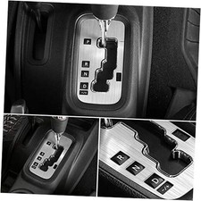 Trim Gear Frame Cover Gear Shift Box Cover for Jeep Wrangler 2012-2018 Silver