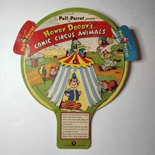 1954 Howdy Doody Comic Circus Animals TV Toy Poll Parrot Shoes Store Premium