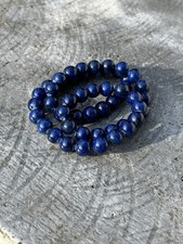 Vintage Estate Lapis Lazuli Natural Gemstone Beaded Strand Lot (52) Jewelry