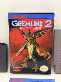 Gremlins 2: The New Batch (Nintendo NES, 1990) Complete In Box Tested CIB