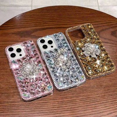 Diamonds Flower Case For Honor X5C/X6B/X6C/X7/X8/X9/200Smart/400Lite Phone Cover