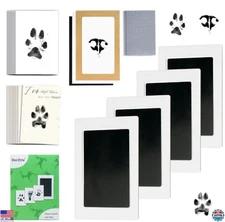 Inkless Paw Print Kit for Dogs & Cats, Clean Touch Ink Pads & Imprint Cards Set