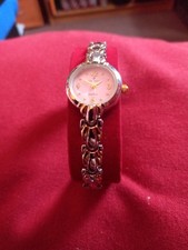 LADIES CLASSIQUE QUARTZ WATCH PINK FACE NEEDS NEW BATTERY