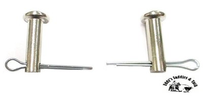 Spur Rowel Pin and Cotter Pin Sets Nickel Plated Sold in Pairs New Eddy's Tack