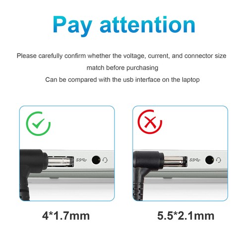 For Lenovo Charger AC Adapter PA-1450-55LL IdeaPad 100 110 510 710 45W 20V 2.25A - Picture 7 of 11