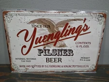 Yuengling's PILSNER BEER  12 x 8 inch Metal Sign