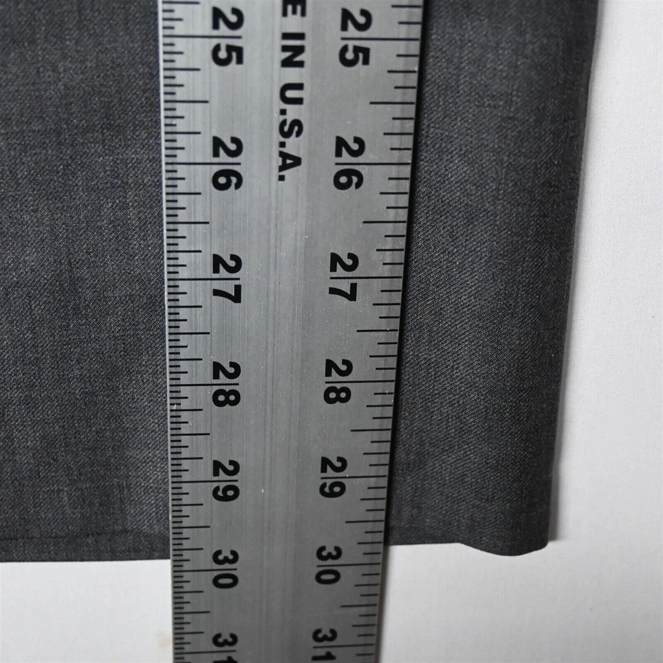 Mantoni 36x30 灰色 Super 140s 100% 羊毛西装休闲裤男式正装裤子 — 第 4/4 张图片