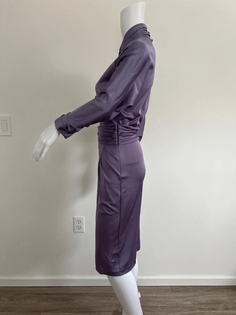 Maglietta Valentino Ametista 100% Seta Asym. Interessante abito a forma di cucitura collo US2