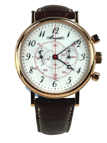 Breguet Classique Chronograph Ref. 5247BR299V6 39mm 18k Rose Gold Enamel Dial