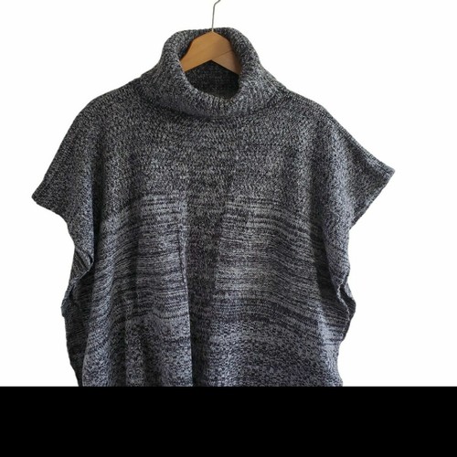 Steve Madden Turtleneck Poncho Open 