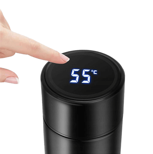 Thermosflasche LED Anzeige Temperatur Thermoskanne für Kaffee Tee 480ml mit Sieb - Bild 3 von 10