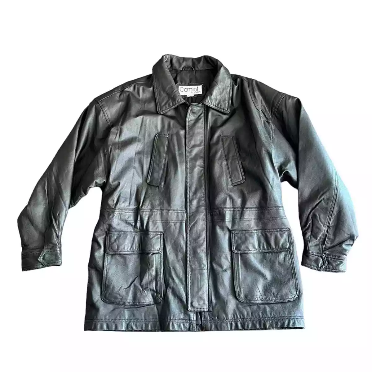 Comint leather jacket top