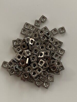 Thin Square Nuts 1000 pcs DIN 562 A4 Stainless Steel Metric M4-0.7 