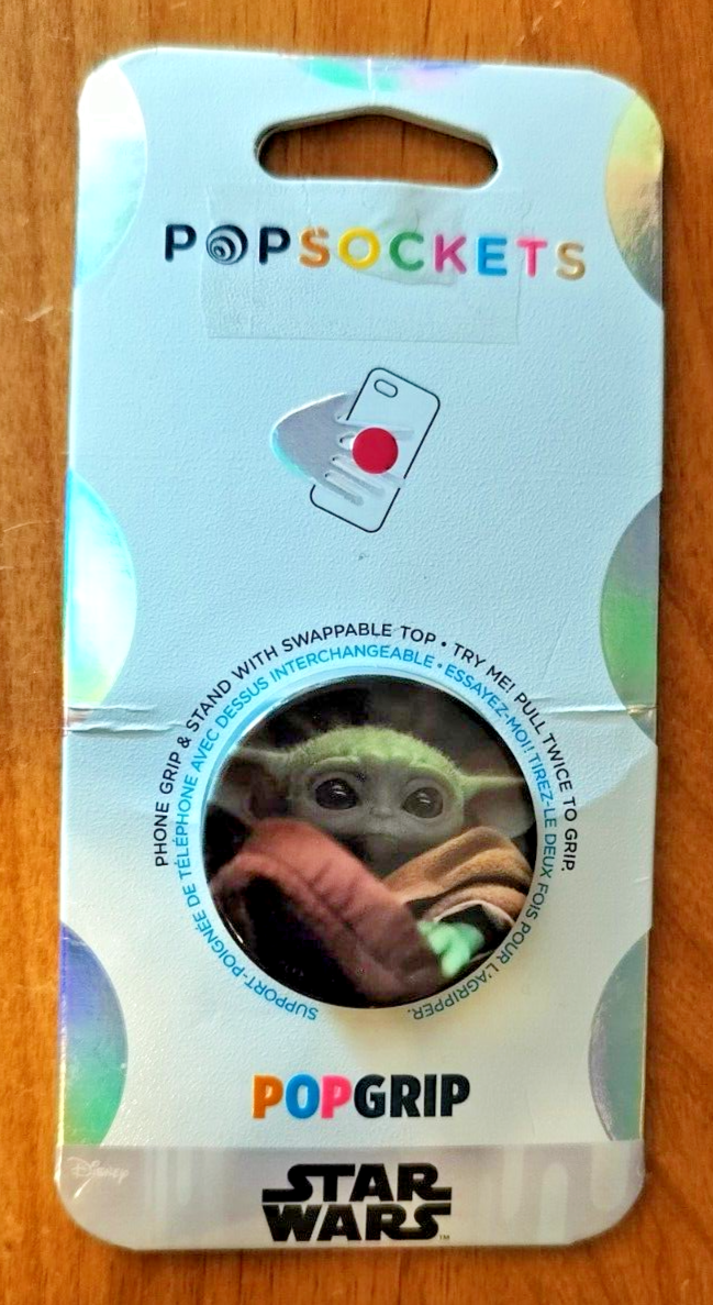 BABY YODA PopSockets PopGrips Licensed Swappable Device Stand w/ Grip Star Wars