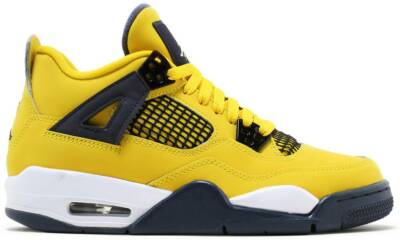 Nike Youth Air Jordan Retro IV 4 GS Lightning 2021 Tour Yellow 