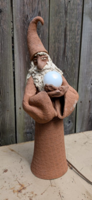 Mid Century Modern Studio Art Pottery Lamp Wizard 18''