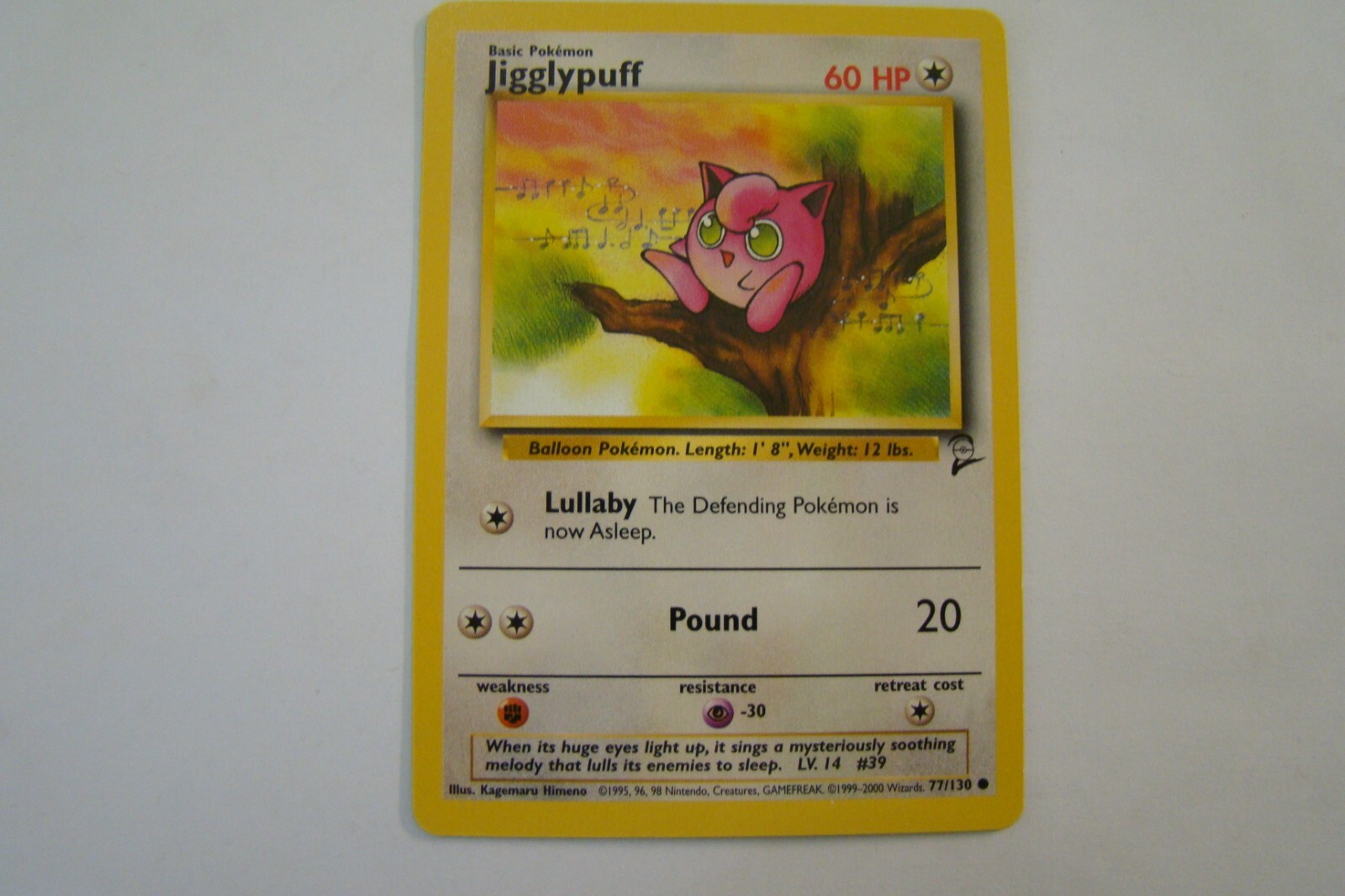 Pokemon TCG Base Set 2 Jigglypuff 77/130 Common NM