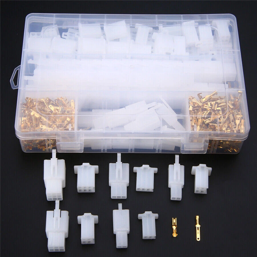580Pcs Male Female Terminal + 2/3/4/6/9 Pin Housing Connector for Car Motorcycle - Image 2 of 4
