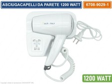 ASCIUGACAPELLI PHON DA PARETE MURO ALBERGO HOTEL BAGNO ALBERGHI SPOGLIATOI 1200W