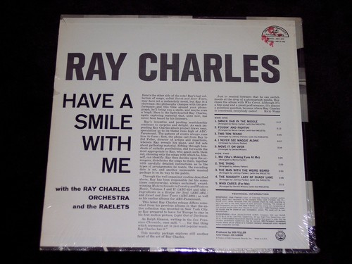 RAY CHARLES & "HAVE A SMILE WITH ME", A NEW, SEALED RARE ORIG. HIGH FIDELITY LP! - Picture 2 of 2