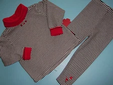 Gymboree VTG girl "HOLIDAY PLAID " 2 PC SET...SMALL...RAINBOW TAG...WINTER  1996