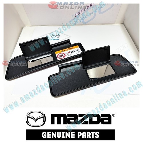 Mazda Original Black Sun Visor L&R Combo fits 2015-2020 MX-5 Miata ND1 MK4 - Picture 3 of 3