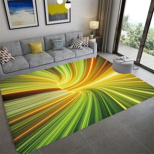 3D Vortex Illusion Carpet Entrance Door Floor Mat Abstract Geometric Optical - Picture 30 of 42