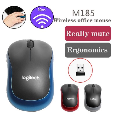 M185 Logitech Maus Wireless Schnurlos Mouse Kabellos Funk + USB Empfänger DE