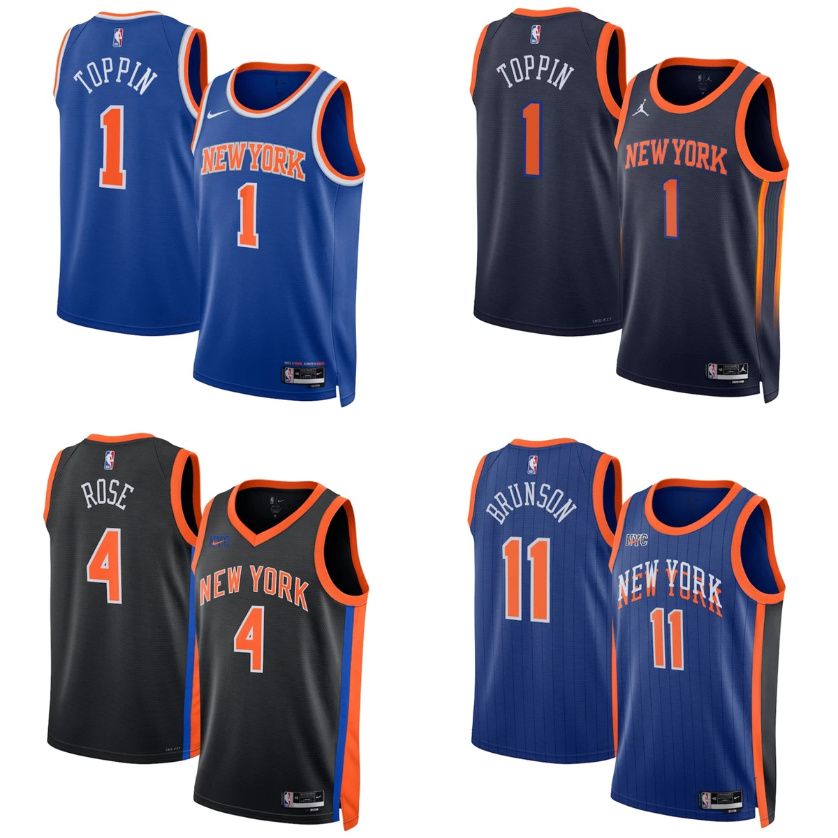 New York Knicks Jersey Men's Nike NBA Basketball Shirt Top - New