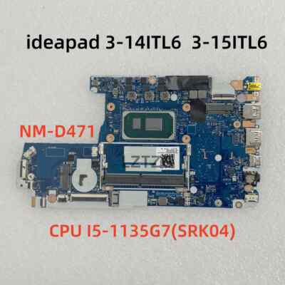 NM-D471 For Lenovo ideapad 3-14ITL6 3-15ITL6 Motherboard I5-1135G7