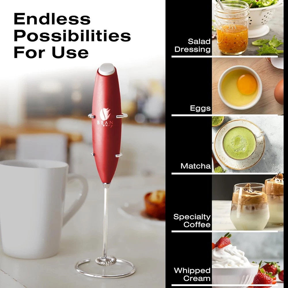 Milk Frother Handheld for Coffee Electric Hand Blender, Mini Drink Mixer Whisk