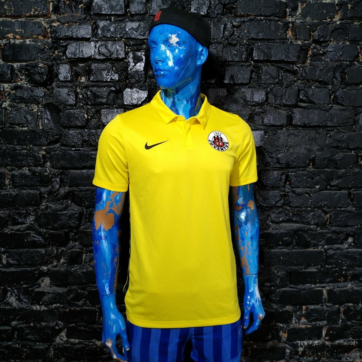 Juventus 1992 Training Jersey Polo Shirt Yellow Nike Polyester